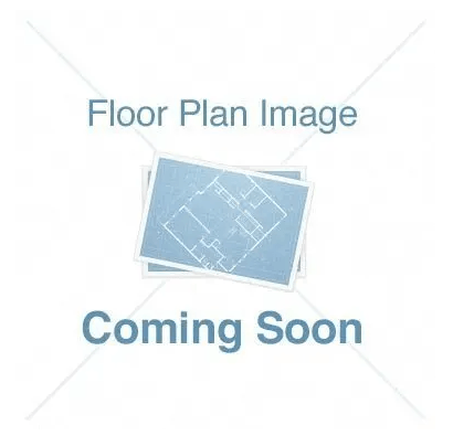 Floor plan for 1 bed, 1 bath, 715 sqft